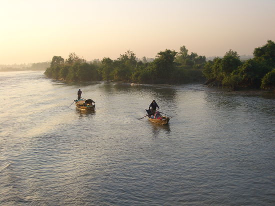 Sonnenaufgang im Ayeyarwaddy-Delta