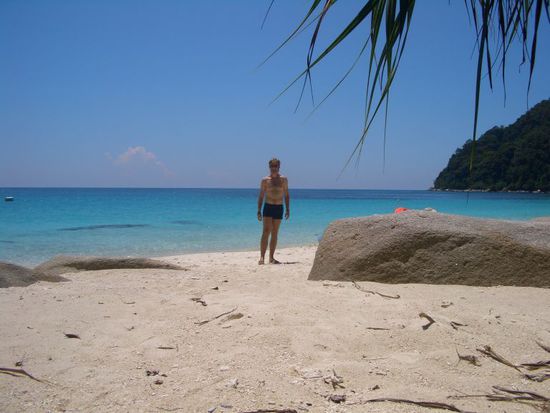 what a man!  (and what a beach!)