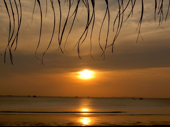 Sonnenuntergang von unserem Bungi aus