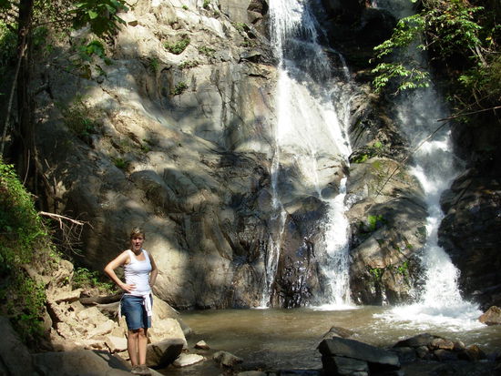 Endlich angekommen am Wasserfall !