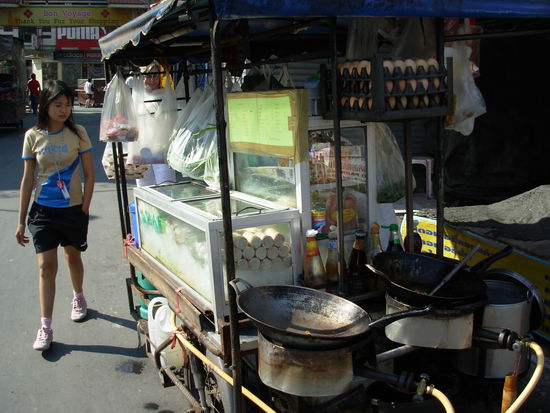 Garkueche an der es Froesche gab