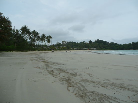 Der Strand bei Regen