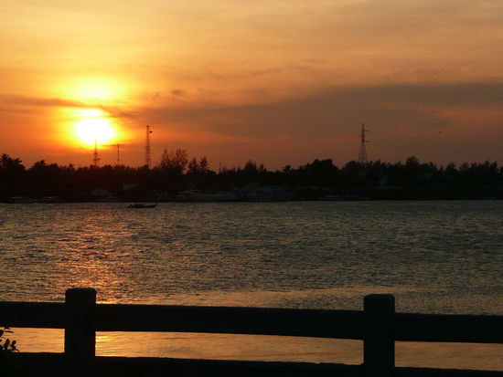 Ankunft bei Sonnenuntergang