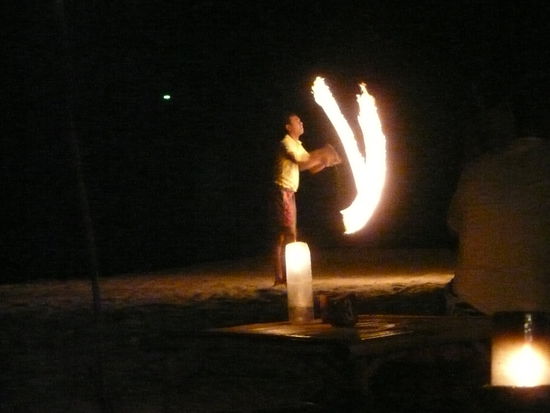 FEUERSHOW am BEACH