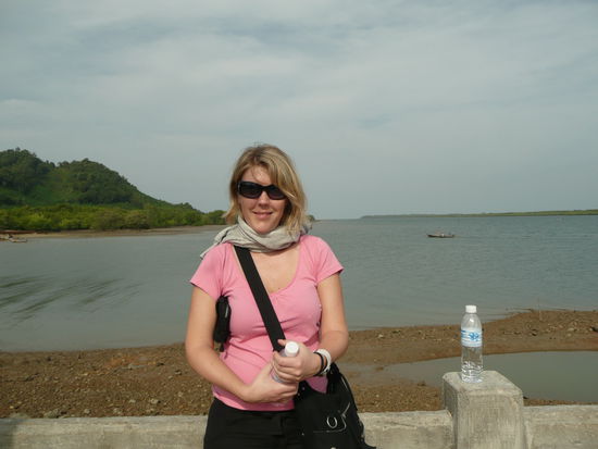 Mit Schal bei 35 Grad..ich hatte Halsweh 