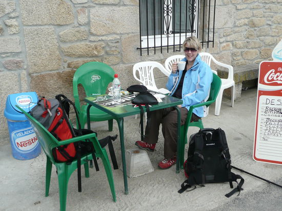 Pilgerpause mit Cafe con Leche