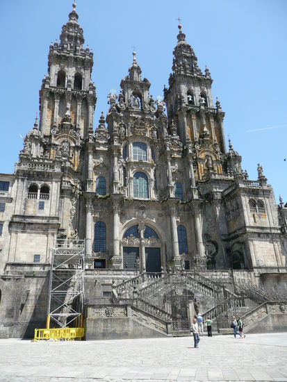 Endlich...Ankunft am Ziel, die Kathedrale von Santiago de Compostela 