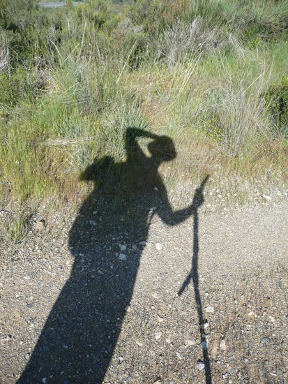 Unser staendiger Begleiter "der Pilgerschatten"