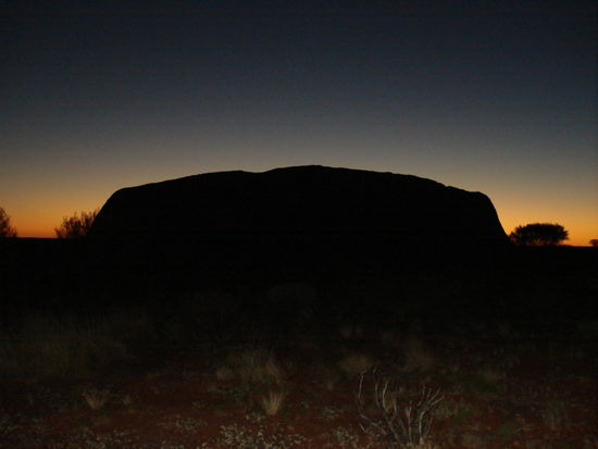 der stein, wie wir ihn liebevoll nannten, morgens um "viel zu früh"-uhr