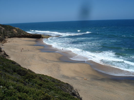 erste aussicht auf das meer und den strand... ohhh ich will wieder dorthin(übrigens sorry für den punkt aber da war was auf meiner linse drauf...)