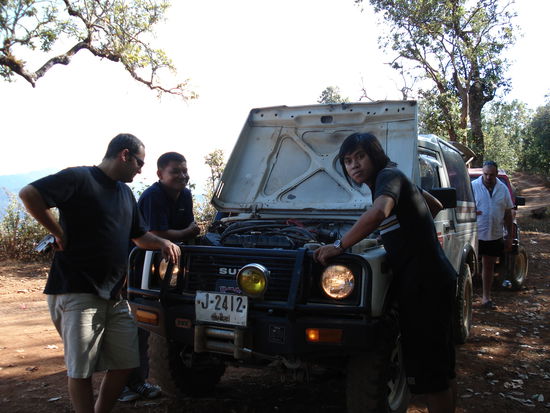 unser Moter ist malwieder heissgelaufen un dso hatten wir noch ein kleines zwangspaeuschen...