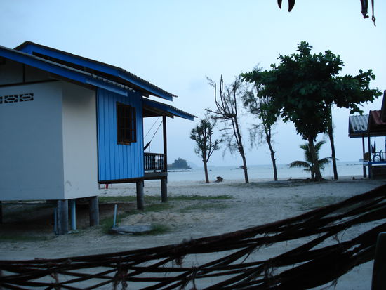 Ausblick auf meinem Bungalwo, von der Haengematte aus
