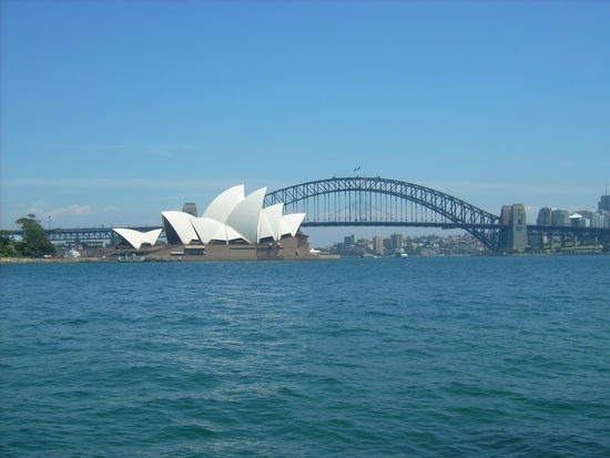 Der Klassiker unter den Sydneyfotos: Oper und Harbour Bridge.