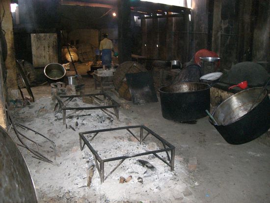 Die Küche im Kloster...