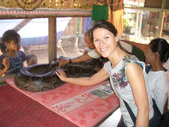 Die Reinkarnation- snake mit ihrem Vater und Birgit....