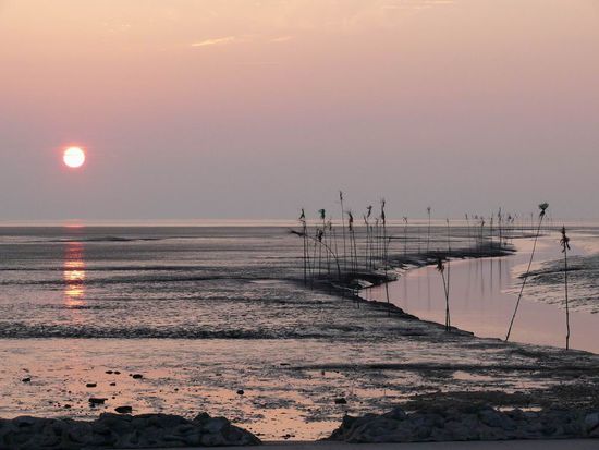 Priggenweg bei Niedrigwasser