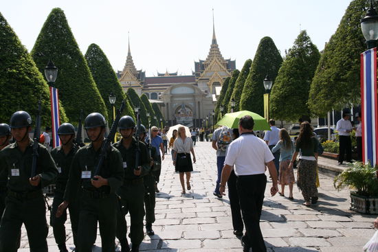 Soldaten im Koeniglichem Palast