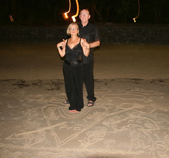 Sandbild-ein Geschenk vom Dominic