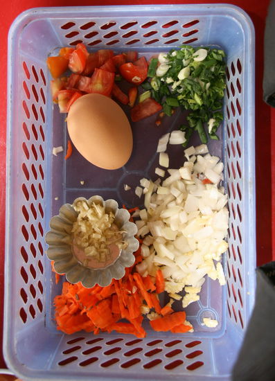 Zutaten fuer Fried Rice