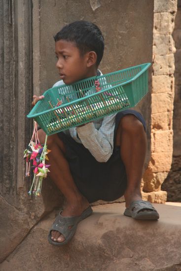 Haendler im Wat Pre Rup