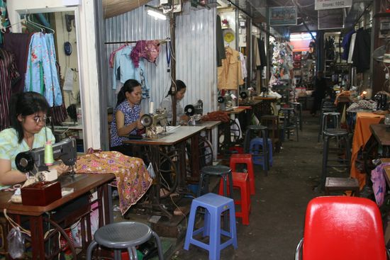 in einem Markt in Phnom Penh