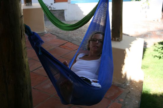 Elisabeth bei der Mittagsruhe