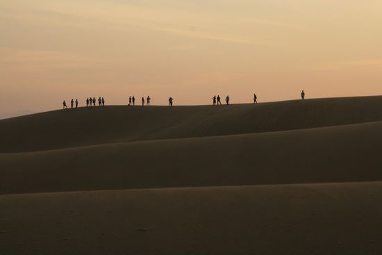 Abend in den Roten Sandduenen