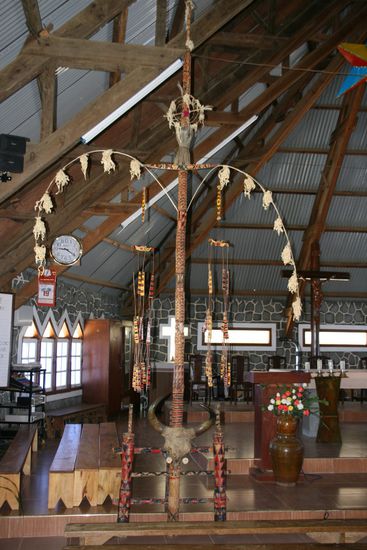 In der Kirche bei den Lat