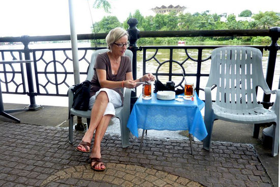 Teetime am Sarawak River