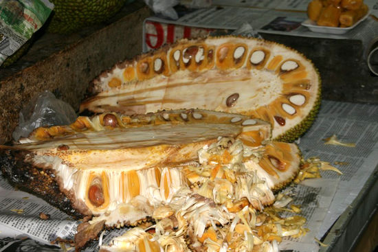 Jak-Frucht von innen