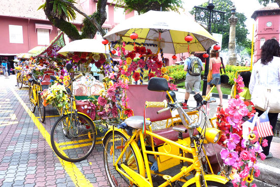 Indische Taxis (Trishaw)
