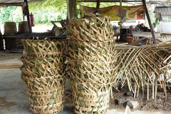 Bei den Korbflechtern