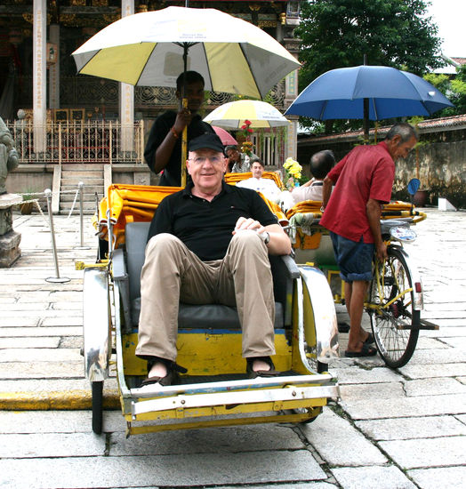 Faulheit siegt (in der Trishaw)