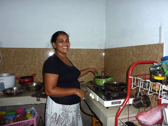 Manoya - die beste Köchin von Sri Lanka - the best cook from Sri Lanka and tasty and very healthy. We say thank you for the beautiful dinners.