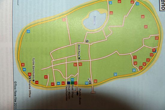 Inselplan von Gili Meno