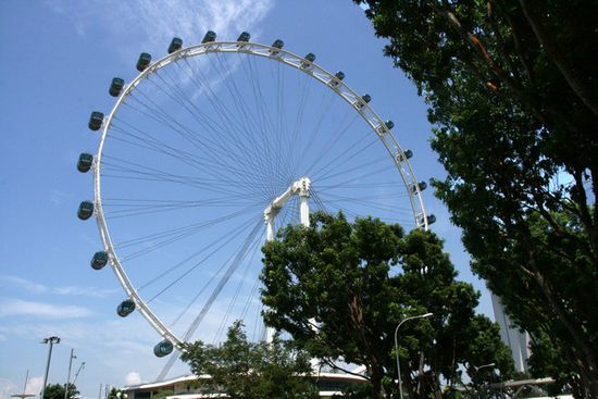 Singapure Flyer - wunderbare Aussicht über Singapur