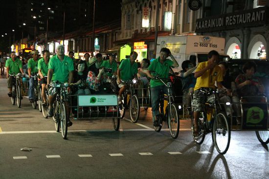Rikschafahrer in Chinatown
