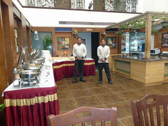 Speiseraum im Anila Hotel in Delhi