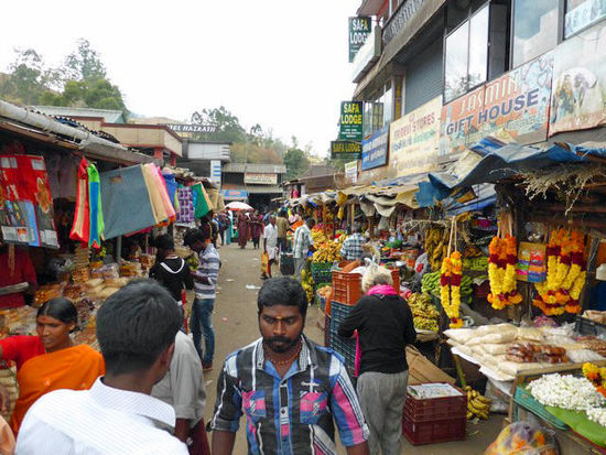 Marktgeschehen in Munnar