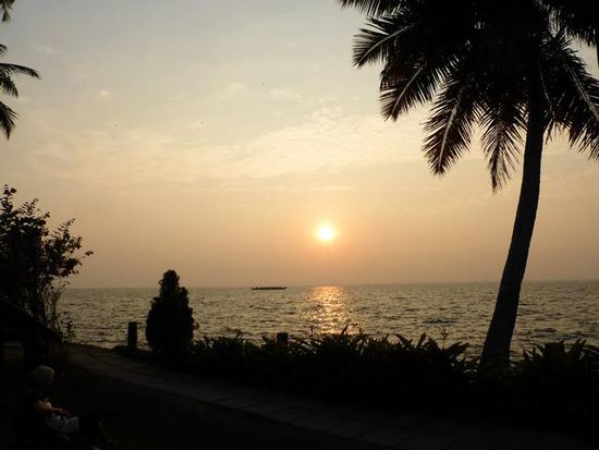 Sonnenuntergang am Lake Vembanad