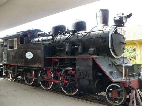 tuff tuff tuff die Eisenbahn, wer will mit nach Trai Mat fahr'n? Nein, mit dieser Lok sind wir leider nicht gefahren...