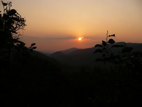 Auch der Sonnenuntergang...