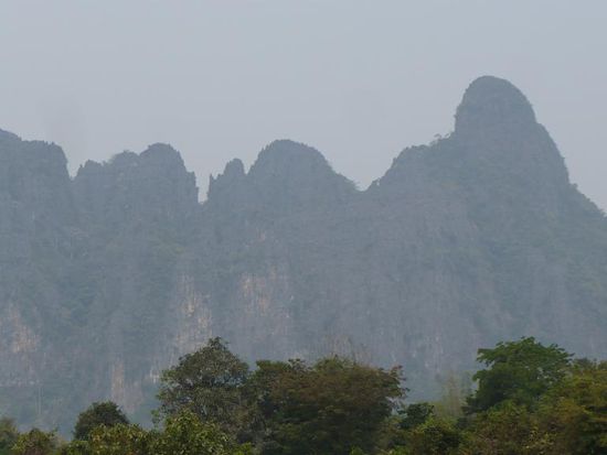 Die Karstlandschaft um Vang Vieng