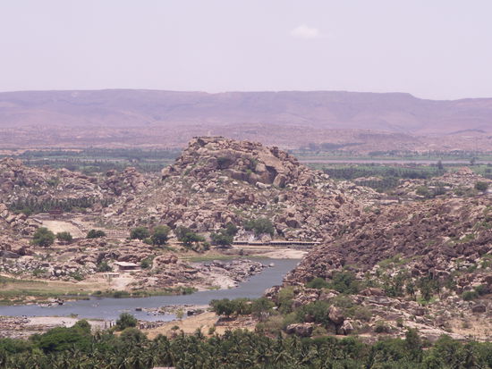 Ein kleiner Ausschnitt der Landschaft um Hampi