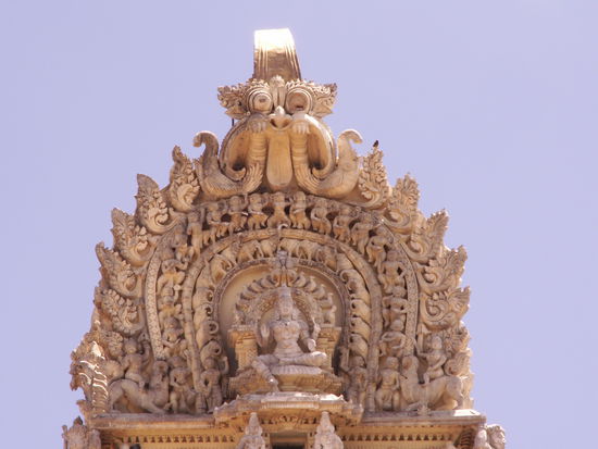 Die Spitze des Tempels