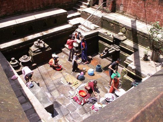 Ein nepalischer Waschsalon