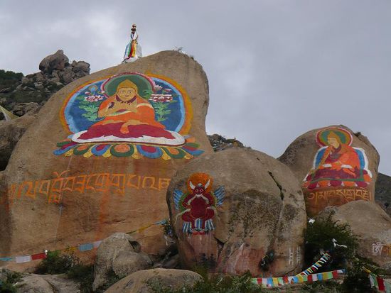 Felsmalerei - Drepung Kloster
