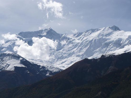 Die Aussicht in Manang