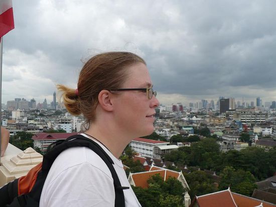 Des Maadla geniesst die Aussicht... 