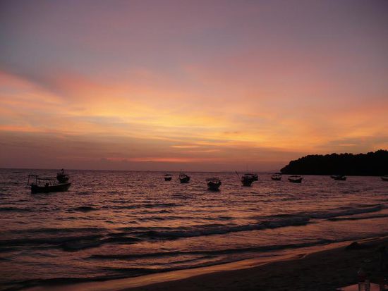 Und so konnten sie doch noch gemeinsam den Sonnenuntergang geniessen! 